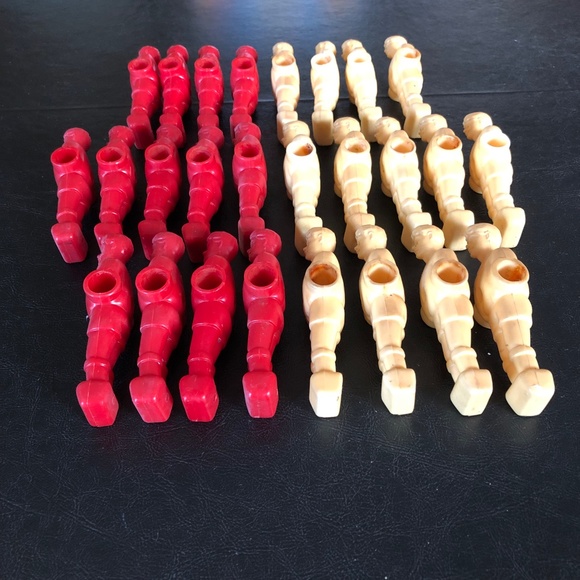 Foosball Soccer Table Games Players 4.25" (0.5" Side Holes) Replacement 26-piece - Picture 14 of 16